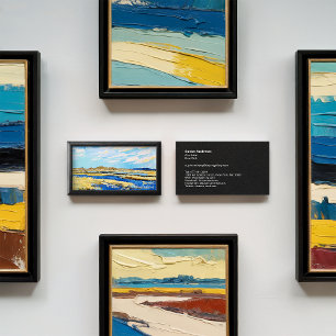 Modern zwart lijst foto kunstwerk schilderij minim visitekaartje