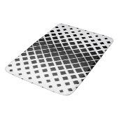 Modern zwart oplos vierkant blokpatroon badmat (Gekanteld)