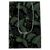 Modern zwart panter patroon medium cadeauzakje (Achterkant)