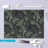 Modern zwart panter patroon tissuepapier (Craft)