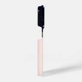 Modern zwart Roos Gold Monogram iPhone Hoesje (Rechterkant)