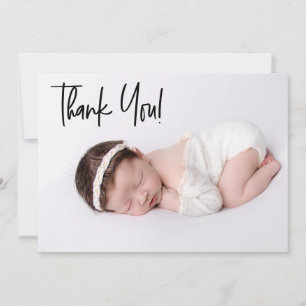 Modern zwart script gepersonaliseerd Baby shower d