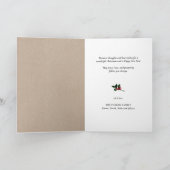 Modern zwart script op beige minimalistische foto feestdagen kaart (Binnen)