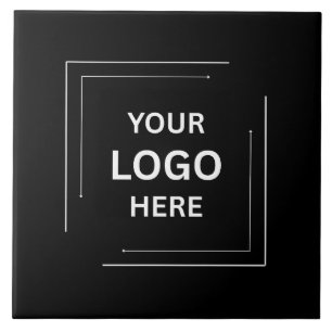 Modern zwart Stijlvol Professioneel Aangepast Bedr Tegeltje