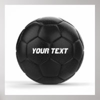 Modern zwart Voetbal op maat
