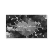 Modern Zwart Waterverf Abstract Elegant Cool