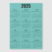 Modern Zwart Wit 2025 Kalender Voljaar Uitzicht (Voorkant)