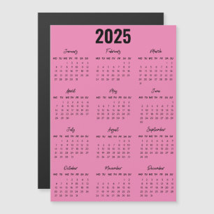 Modern Zwart Wit 2025 Kalender Voljaar Uitzicht