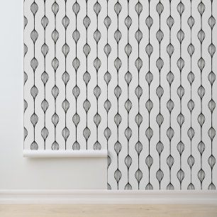 Modern zwart-wit Abstract patroon Behang
