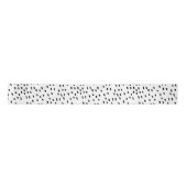 Modern zwart-wit Abstract puntpatroon trendy Lint (Voorkant)