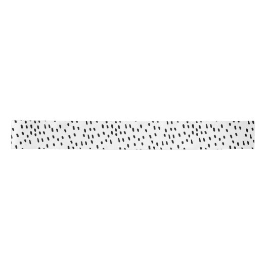 Modern zwart-wit Abstract puntpatroon trendy Lint (Voorkant)