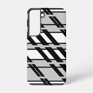 Modern zwart wit Abstract skyline patroon Samsung Galaxy Hoesje