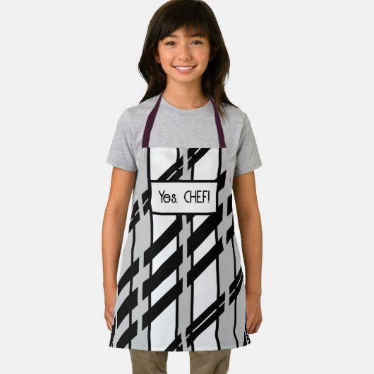 Modern zwart wit Abstract skyline patroon Schort (Insitu)