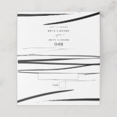 Modern zwart wit Abstracte bruiloft (Buitenkant ongevouwen)