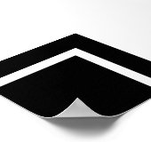 Modern Zwart Wit Afstuderen Gast Handtekening Foto Poster (Hoek)