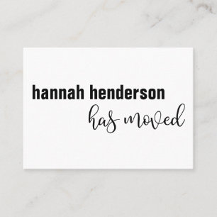 Modern zwart & wit alleenstaande persoon heeft Kaa Visitekaartje