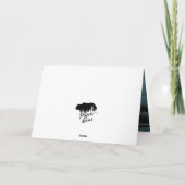 Modern Zwart & Wit Beste Papa Beer ooit Kaart (Achterkant)