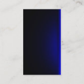 modern zwart-wit blauw ontwerp visitekaartje (Achterkant)