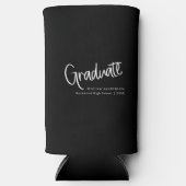 Modern zwart-wit Casual script Afstuderen (Voorkant)