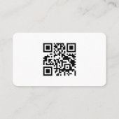 Modern zwart-wit custom Logo Visitekaartje (Achterkant)