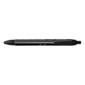 Modern zwart-wit, eenvoudig script bruiloft zwarte inkt pen (Achterkant)