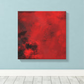 Modern zwart-wit en rood Abstract - creatief en ar Canvas Afdruk (Insitu (Houten vloer))