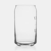Modern Zwart-wit Formele minimale bruiloft Blikvorm Glas (Rechts)