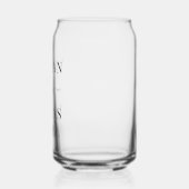 Modern Zwart-wit Formele minimale bruiloft Blikvorm Glas (Links)