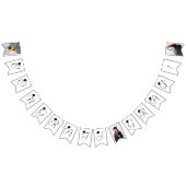 Modern Zwart Wit Foto Afstuderen bunting banner (Alle)