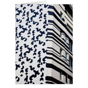 Modern zwart-wit gebouw in Hongkong