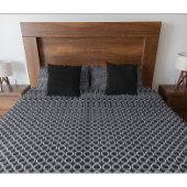 Modern zwart-wit geometrisch cirkelpatroon kussensloop