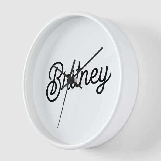 Modern zwart wit gepersonaliseerd monogram en naam (Hoek)