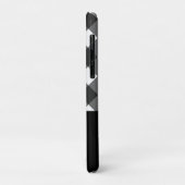 Modern zwart-wit geplakt monogram Case-Mate iPhone case (Achterkant/links)