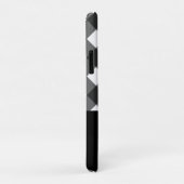 Modern zwart-wit geplakt monogram Case-Mate iPhone case (Achterkant/rechts)