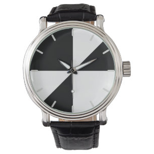 Modern zwart-wit horloge
