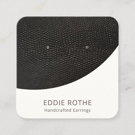 Modern zwart-wit kleurenscherm vierkante visitekaartje (Voorkant)