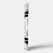 Modern Zwart-wit Kunstwerkontwerp w/Monogram Case-Mate iPhone Case (Achterkant / Rechts)