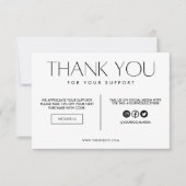 Modern zwart-wit Logo Media Insert (Voorkant)