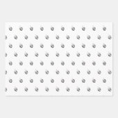 Modern zwart wit marine dreidel patroon Chanoeka Inpakpapier Vel (Voorkant 3)