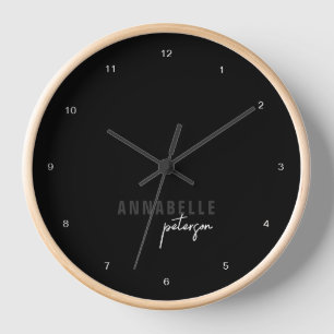 Modern zwart-wit minimaal script gepersonaliseerd