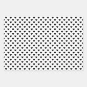 Modern zwart-wit minimalistisch patroon inpakpapier vel (Voorkant 3)