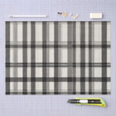 Modern zwart wit monochroom plakken tissuepapier (Craft)