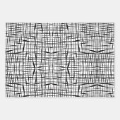 Modern zwart-wit omheind ontwerp inpakpapier vel (Voorkant 3)