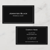 Modern zwart-wit ontwerp | VISITEKAARTJE (Voorkant / Achterkant)