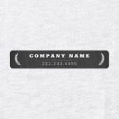 Modern zwart-wit op naamlabels van bedrijven labels (Design 1)