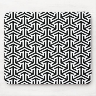 modern zwart-wit patroon muismat