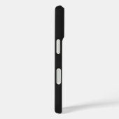 Modern zwart-wit script Classic Monogram Case-Mate iPhone Case (Achterkant / Rechts)