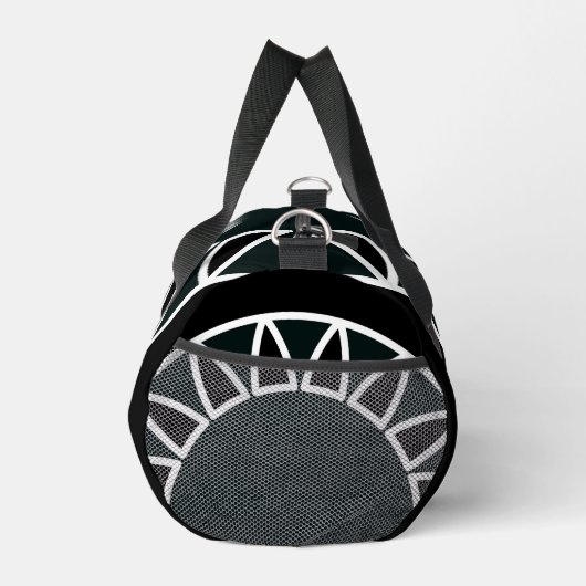 Modern Zwart Wit Stijlvol Elegant Personaliseren Plunjezak (Rechts)