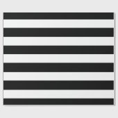 Modern zwart-wit Stripes patroon Cadeaupapier (Vlak)