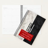 Modern zwart-wit trouwplannerboek planner (Display)